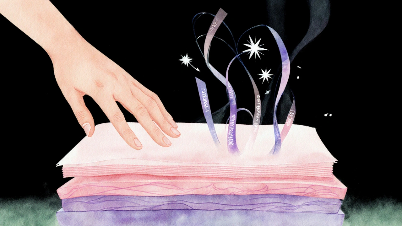 Ilustrácia svalových vrstiev a fascie, kde sa uvoľňuje napätie a vznikajú endorfíny.