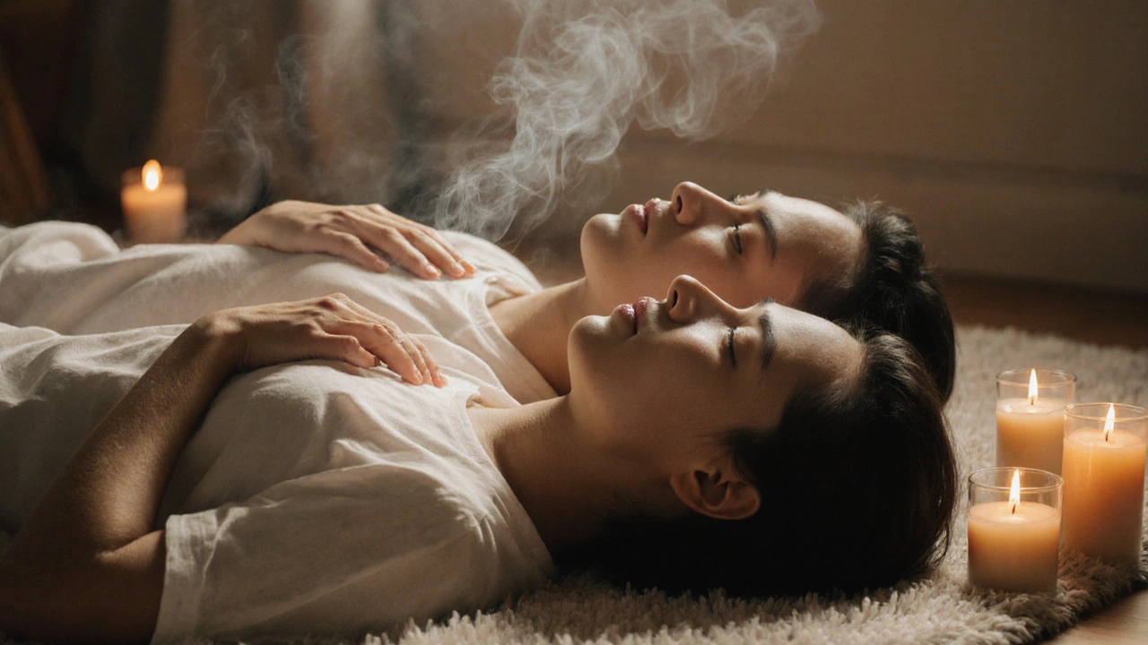 Dýchanie pri tantrickej masáži: Základné techniky pre hlboký pokoj