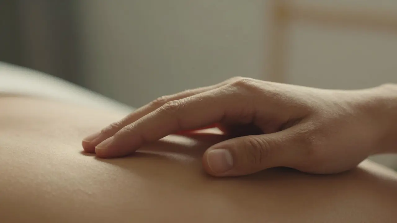 Detail rúk ilustrujúci súhlas a bezpečné signály pri dotyku