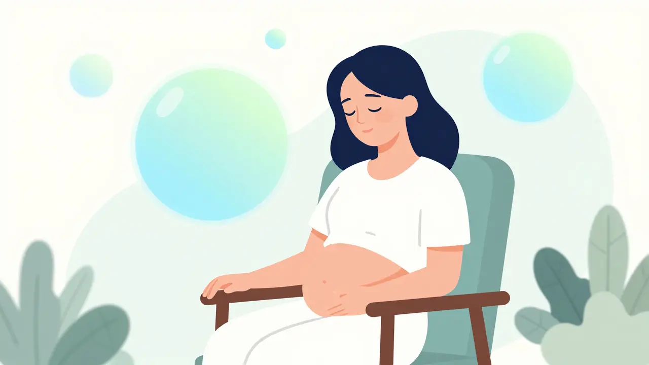 Mama zažíva duševný pokoj a emocionálnu rovnováhu po pôrode